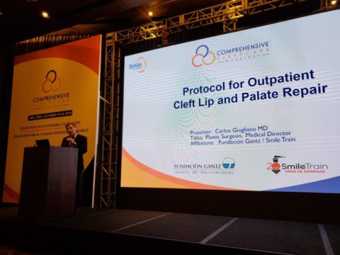 Dr. Carlos Giugliano expositor de International Comprehensive Cleft Care Workshop (CCCW) en Lima, Perú