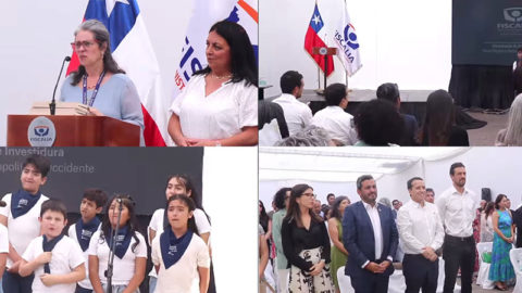 Fiscalía Metropolitana Occidente invita a Coro de Niños de Fundación Gantz a ceremonia de investidura.