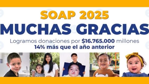 Gracias a tu SOAP logramos recaudar $16.765.000 para apoyar a nuestros pacientes más vulnerables