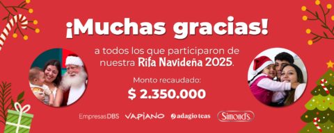 Rifa Navideña 2025 de Fundación Gantz recauda $2.350.000 para apoyar el tratamiento de pacientes con fisura labiopalatina